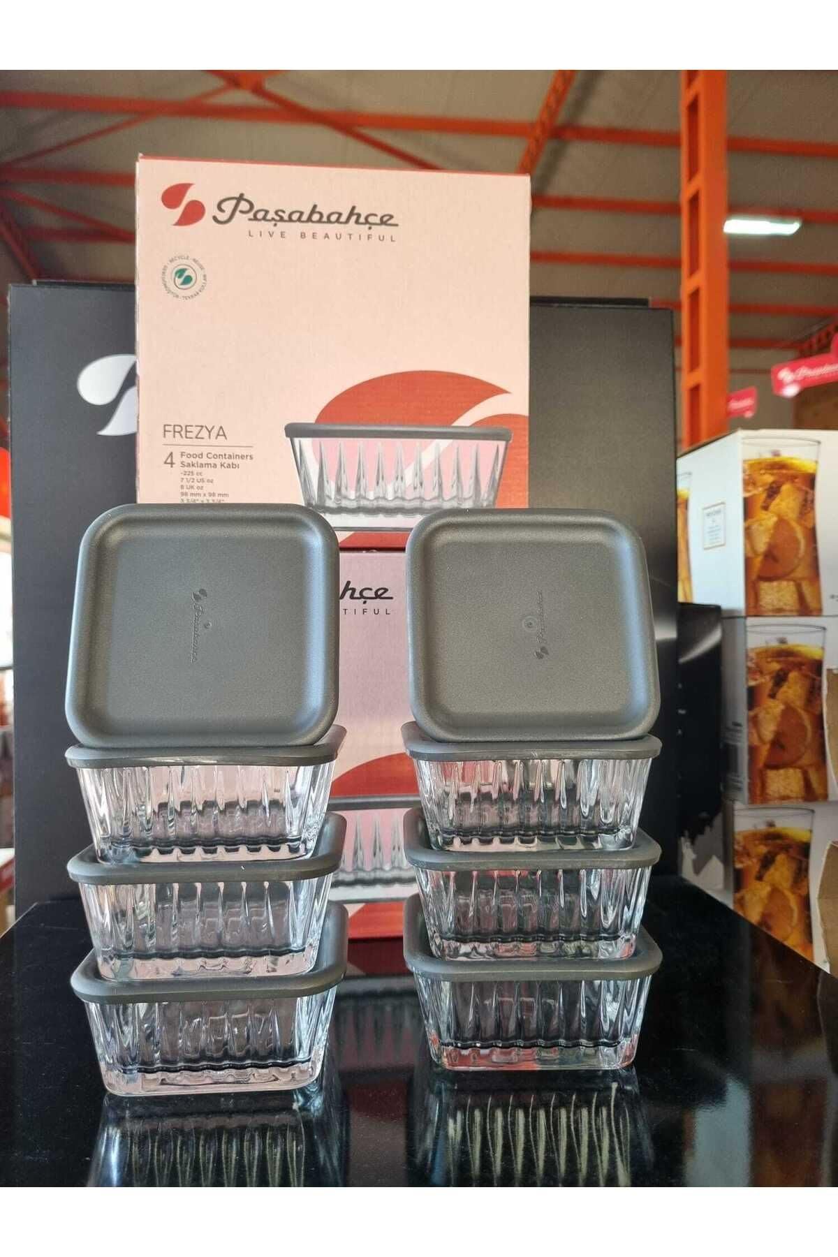 Paşabahçe 530236 - Frezya Gri Kapaklı 8'Li Kase 225 Cc : Amazon