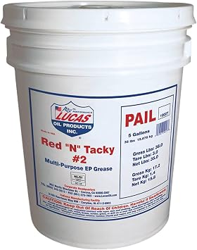 Stens New Red "N" Tacky Grease For Lucas Oil 10027, Black