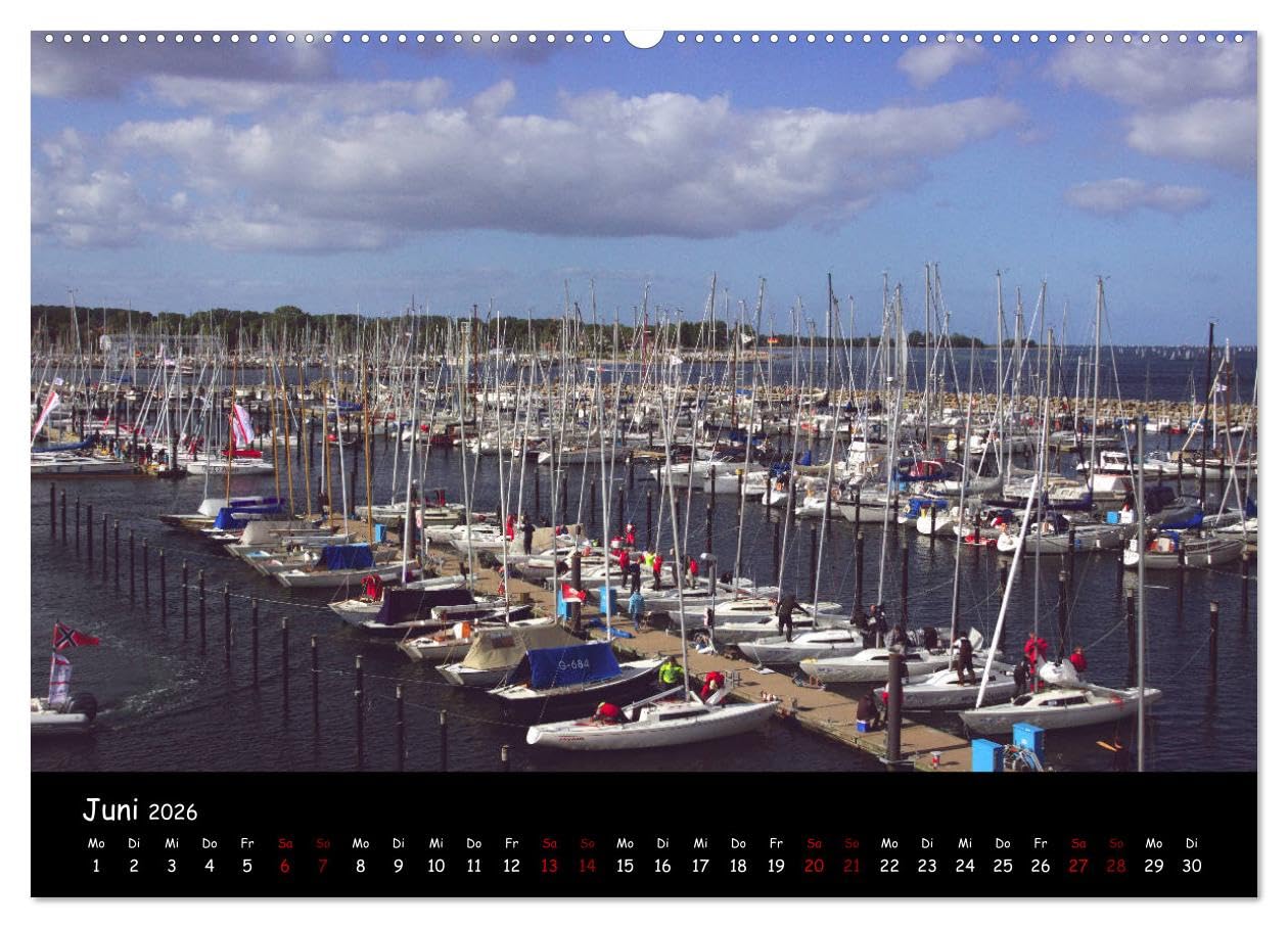 Kiel - Stadt an der Förde (Wandkalender 2026 DIN A2 quer), CALVENDO Monatskalender: Eine Bilderreise durch das maritime Kiel (CALVENDO Orte)
