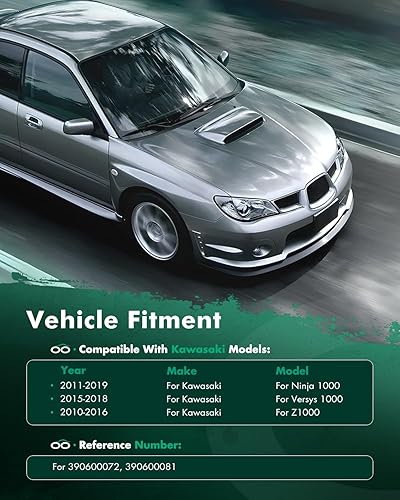 Miniatura 6 de SCITOO 390600072,390600081 Reemplazo de radiador compatible 2011-2019 Kawasaki Ninja 1000 2015-2018 Kawasaki Versys 1000 2010-2016 Kawasaki Z1000