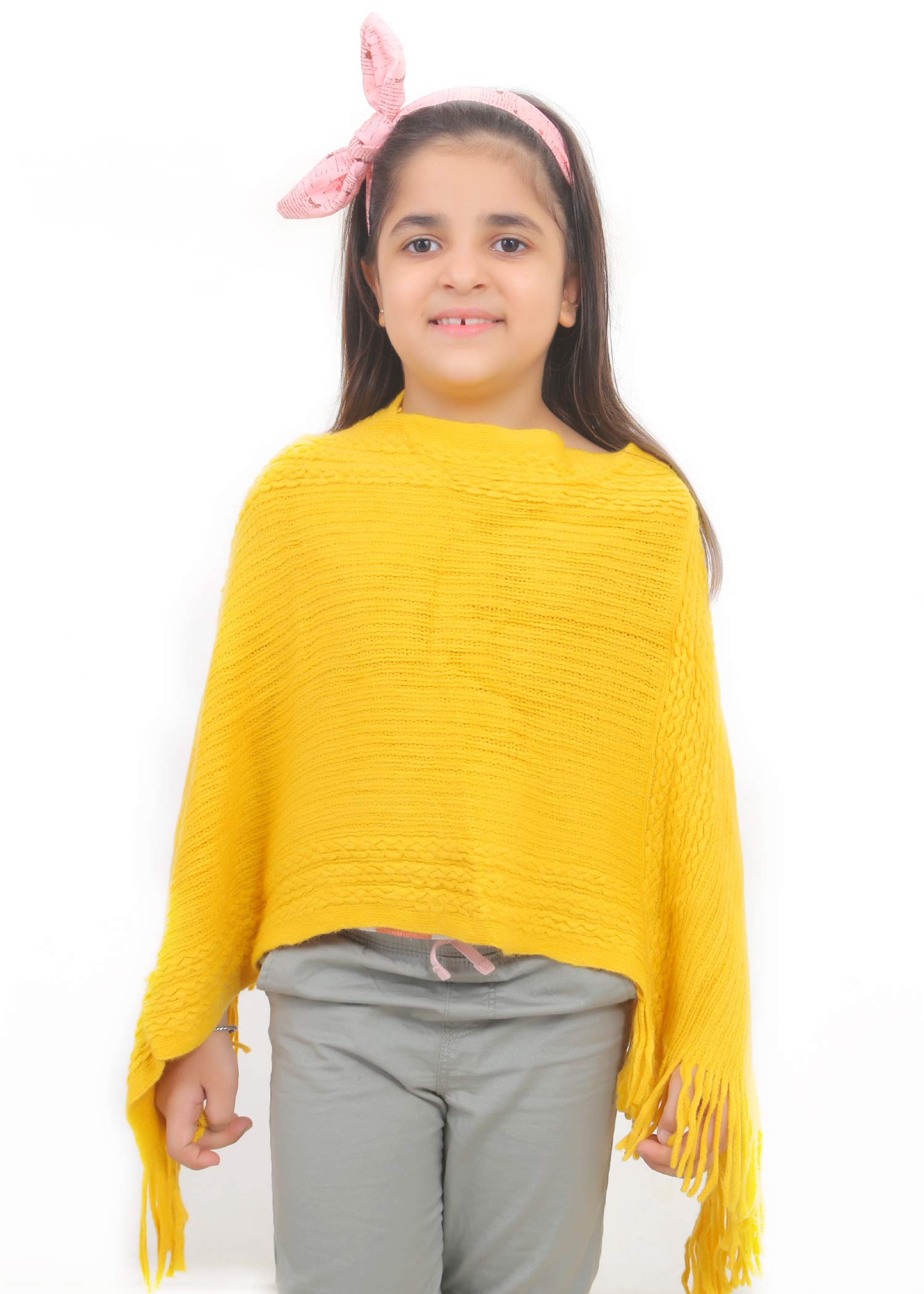 Women Solid Cape Coat (sc -plain -musturd-3_yeiiow_10 years)-image-23