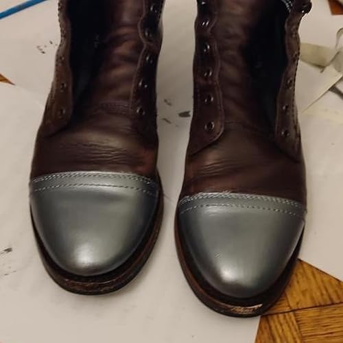 Miniatura 4 de Angelus Pintura para cuero metalizada de 4 onzas, peltre