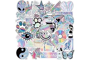 VSCO Stickers for Camp: 50Pcs Waterproof Vinyl Stickers