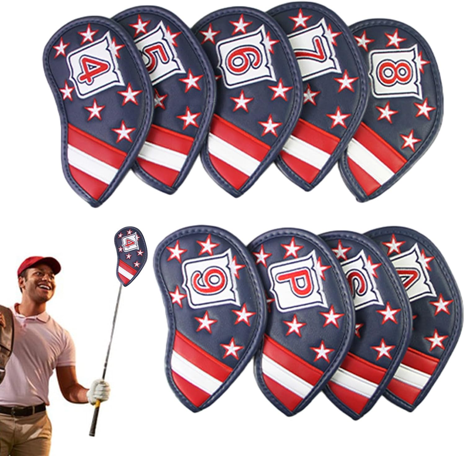 ゴルフ ヘッドカバー - ゴルファー パター アクセサリー - ドライバーヘッドカバー - プレーヤー プロフェッショナル コレクタ