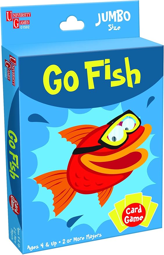 Amazon Com University Games Go Fish Card Game Jumbo Size Toys Games