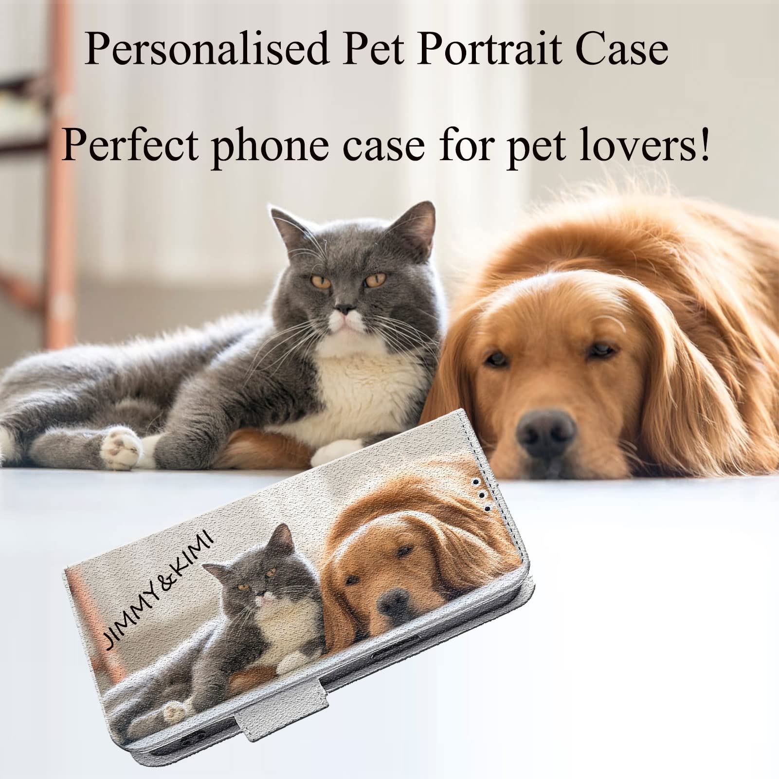 FortiCase Custodia Personalizzata per TCL 30 SE,Flip Cover in PU Pelle Premium,Supporto Slot Scheda Case,con la Tua Foto,Immagine o Testo Personalizzata Cover - White-LN4