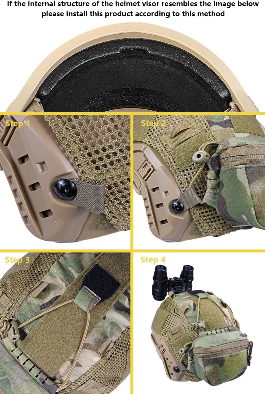 Tactical NVG Battery Pouch Helmet Mounted, Counter Weight Pouch GP Balance Retention for Fast MK1 PJ Airsoft Helmet