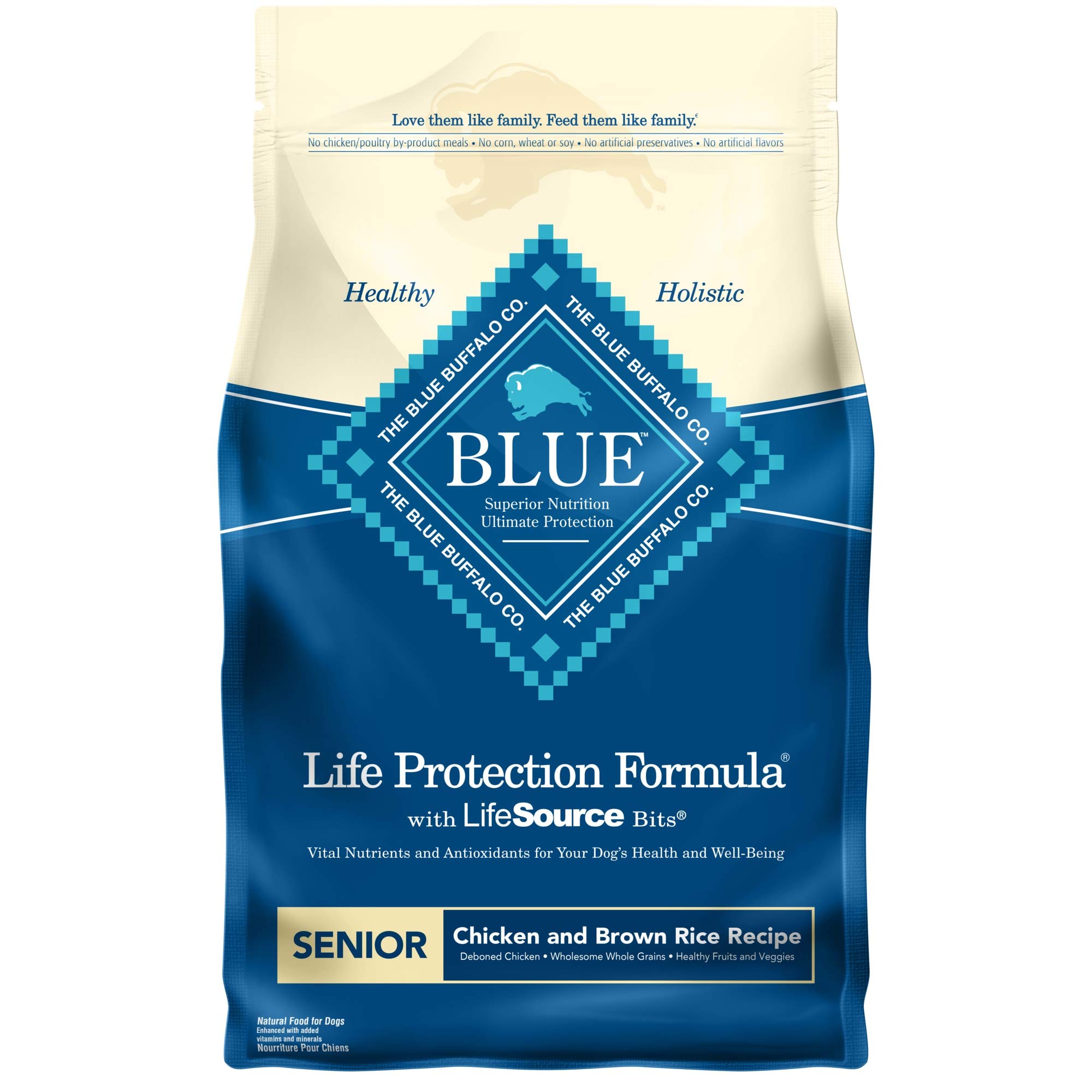 Blue Buffalo BLUE Senior Dog Chicken & Brown Rice 6 lb