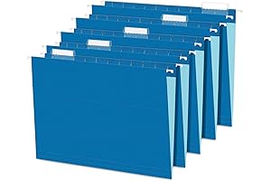 Hanging File Folders Letter Size In Blue, A Smart Filing System