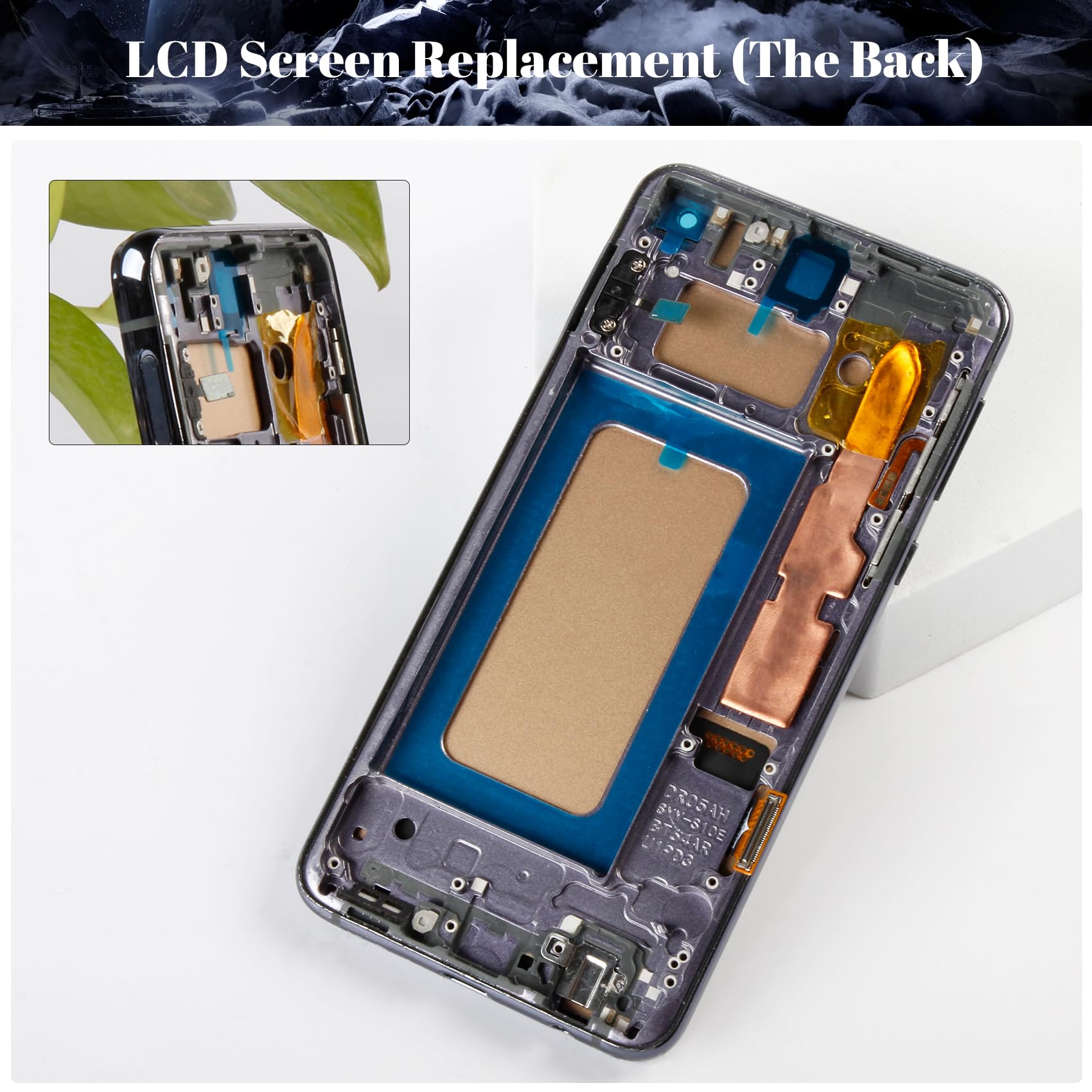 Incell LCD-Bildschirm für Samsung Galaxy S10E LCD G970 Display für SM-G970F, SM-G970U, SM-G970W LCD Display Touchscreen Digitizer Montage Reparaturteile mit Werkzeug (mit Rahmen, schwarz)