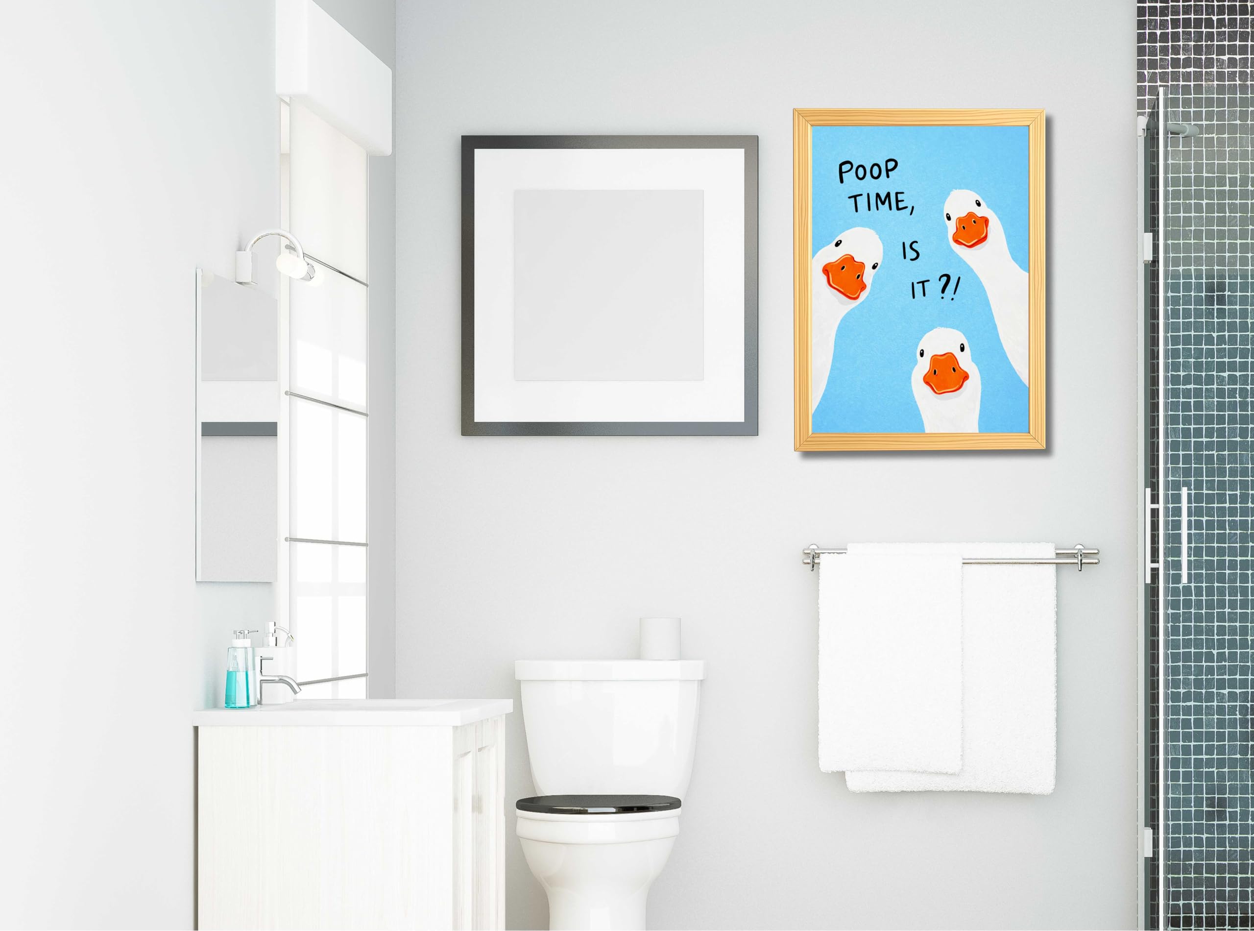 Funny Bathroom Wall Art | Quirky Toilet Signs -8