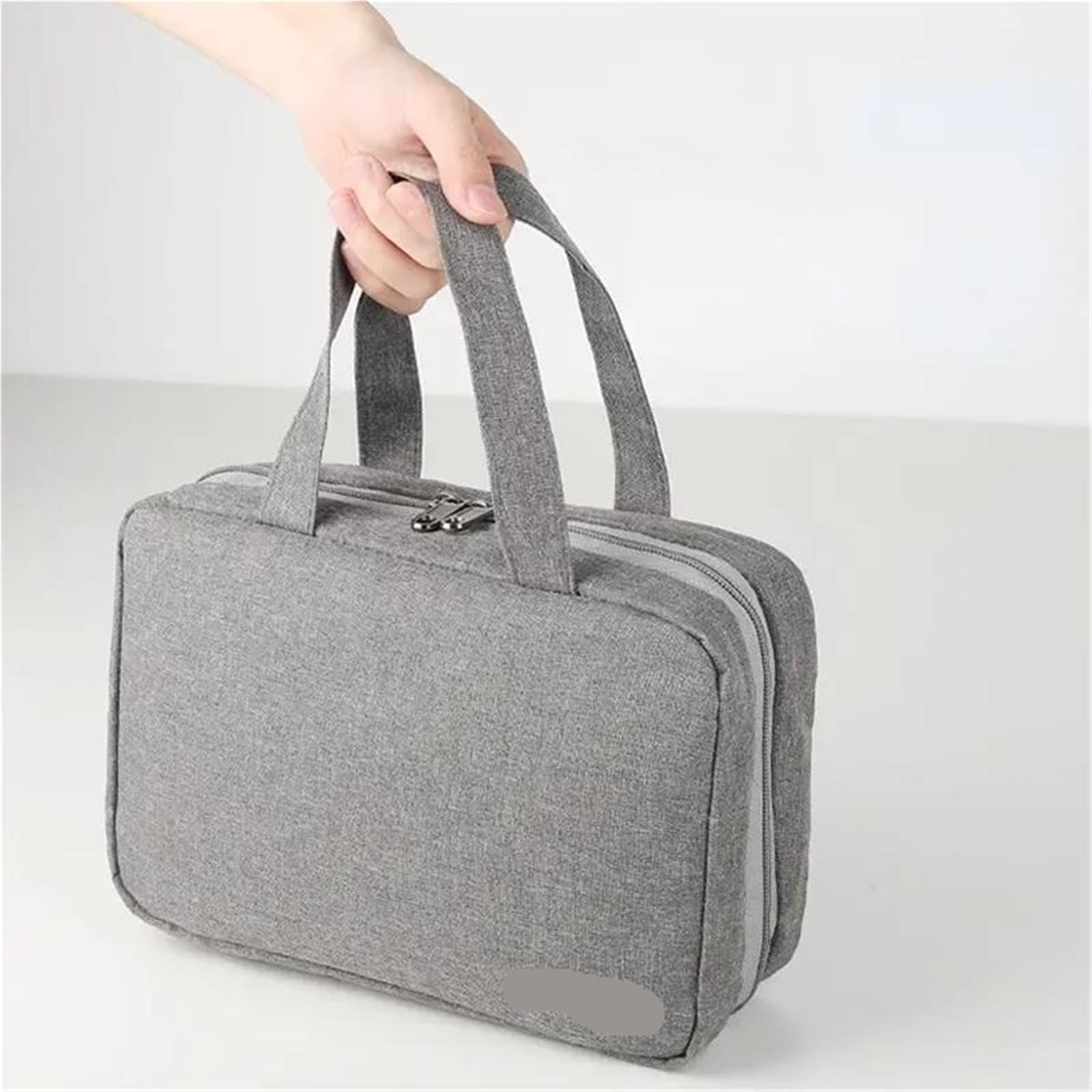 Borsa da toilette pieghevole impermeabile viaggio 1 pezzo for separazione asciutta e bagnata for cosmetici di grande capacità Per Viaggi(Black)