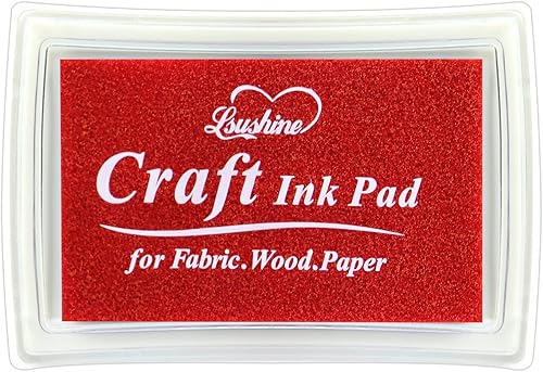 Almohadilla de tinta artesanal para sellos de goma, papel, madera, tela, álbumes de recortes, almohadillas de tinta de dedo no tóxicas para niños