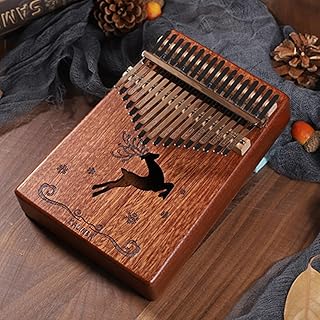Kalimba thumb piano 17 key - piano de dedo portátil com martelo de