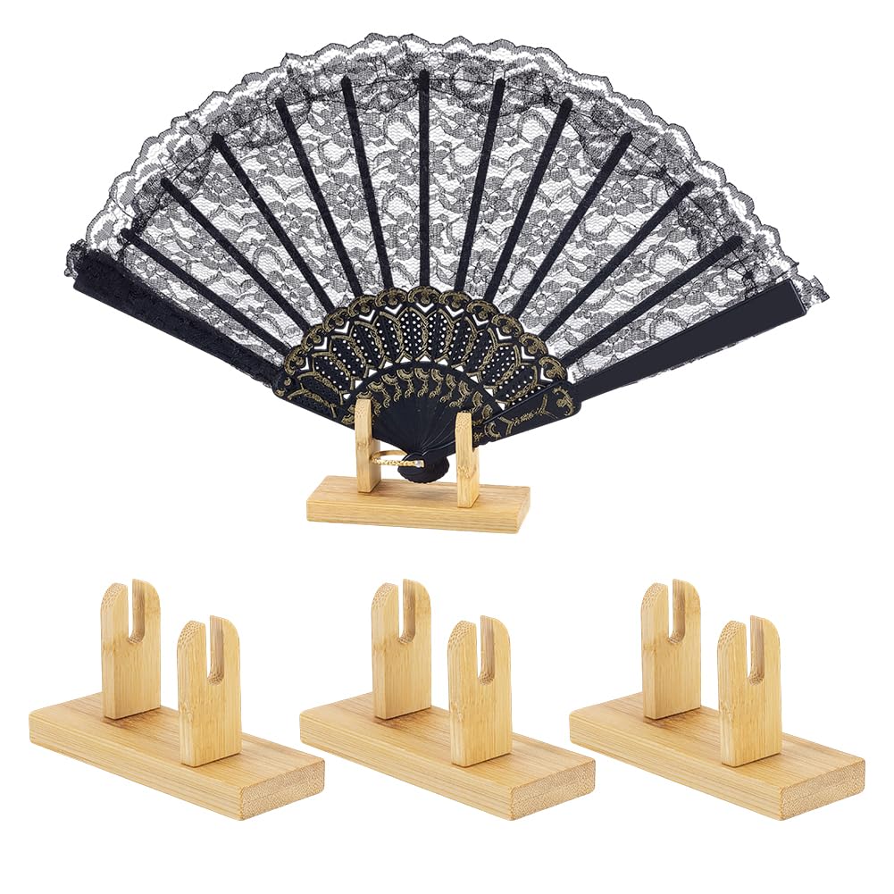 Decorazioni nozze Nsiwem ventagli Ventaglio Pieghevole Bianco Bambu e Tessuto 10 Pezzi Ventagli
