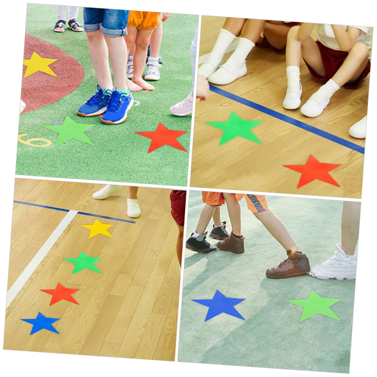 Abaodam 6pcs Anti-Slip Carpet Markers Vinyl Dots for Classroom Gym Floors Easy to Remove Sports Training Markers