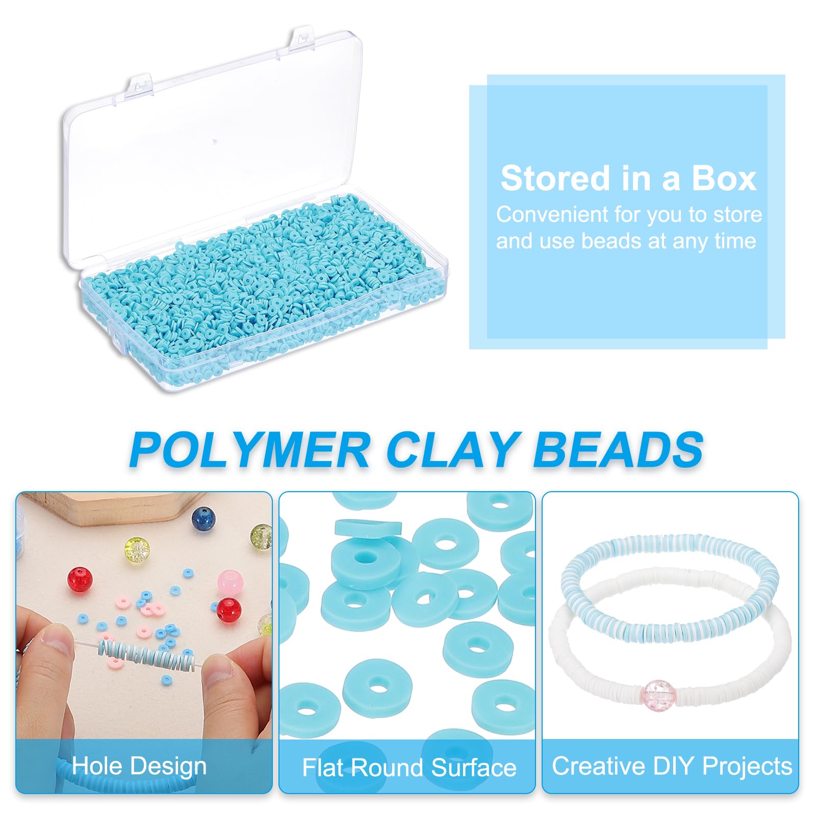 PATIKIL 4000 Pcs Clay Beads Bracelet Making Kit - Image 3
