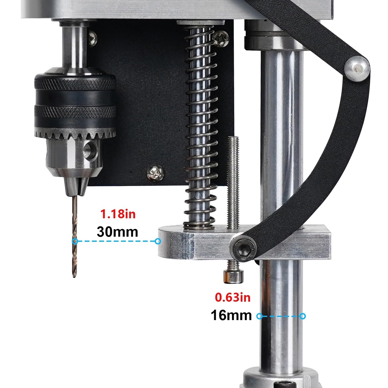 Mini trapano da banco elettrico Kit supporto 8000 R/min 7-Gear velocità variabile preciso fai te foratura Macchinari da officina