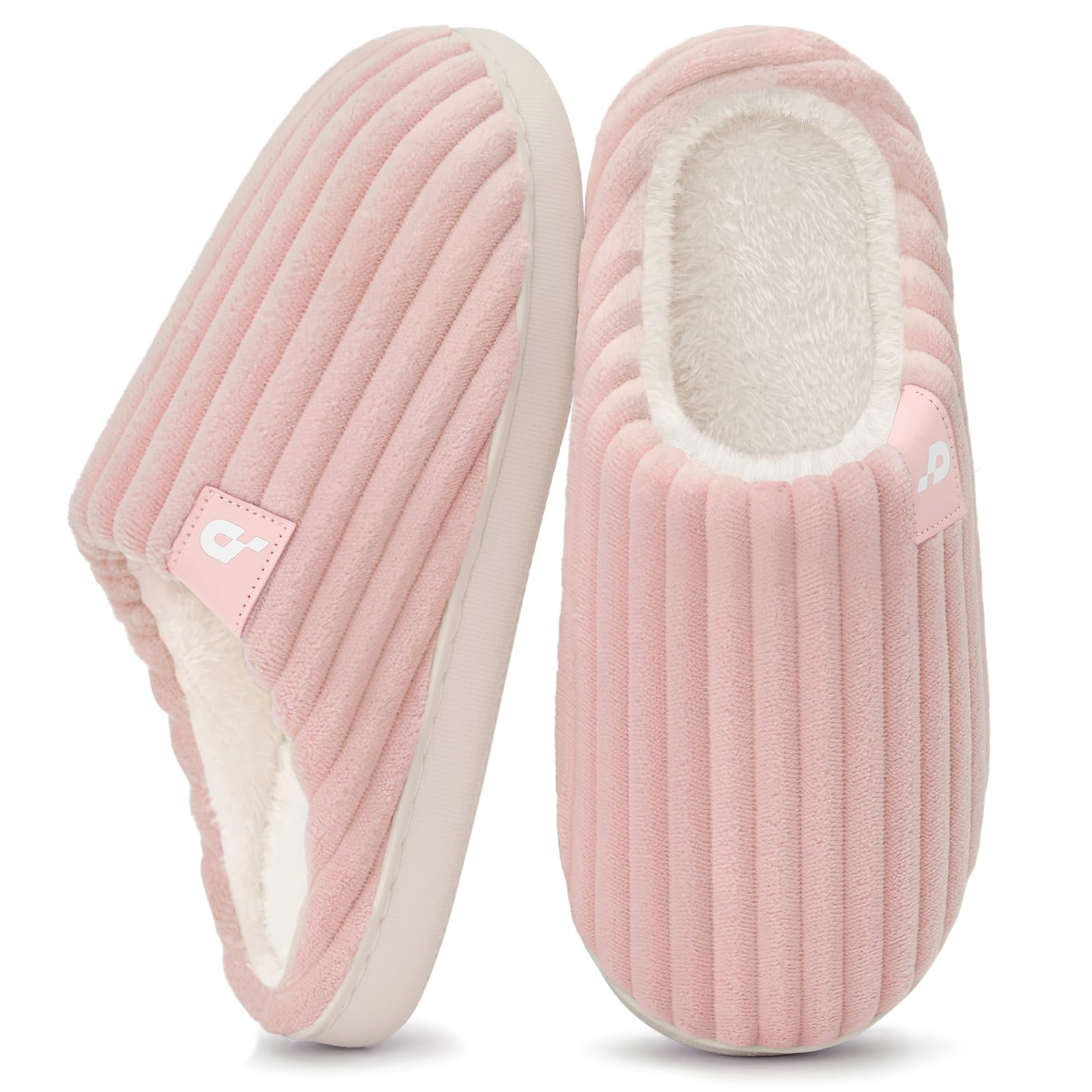 Coswind Pantofole Donna Uomo Invernali Calde Ciabatte Casa in Memory Foam | Velluto Coste, Fodera in Peluche, Morbide & Comode Slippers, Antiscivolo, Interno e Esterno