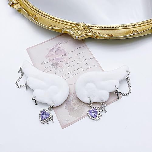 Miniatura 4 de Accesorio para el cabello dulce con ala de ángel, clip de pelo de moda, adorable y delicado, accesorios para el cabello, horquilla duradera y