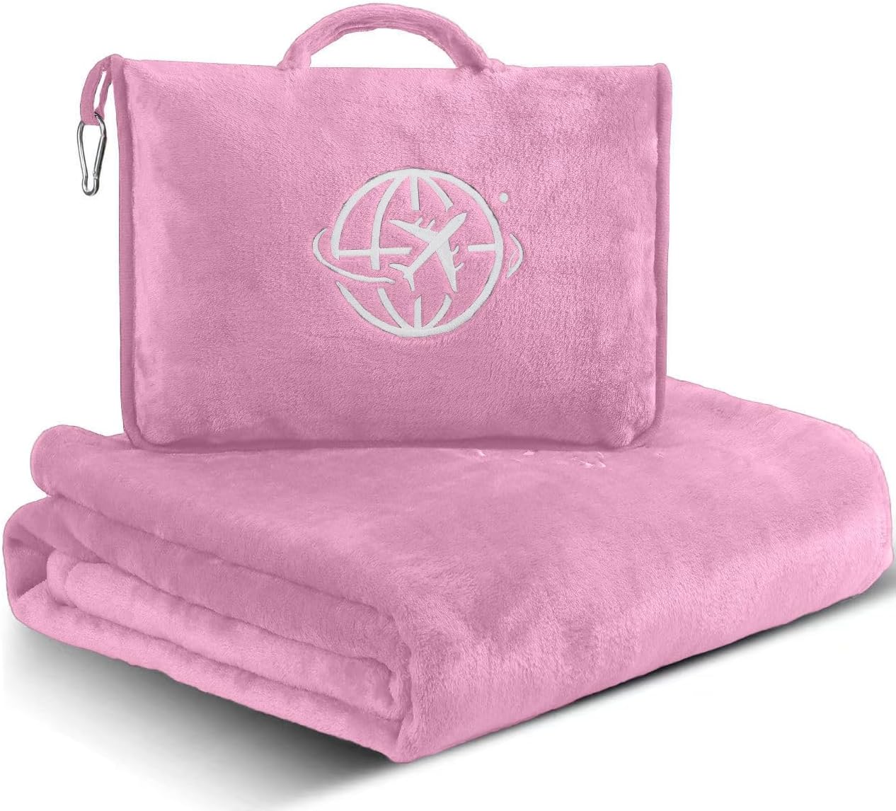2-in-1 Travel Blanket and Pillow – Lightweight, Compact,