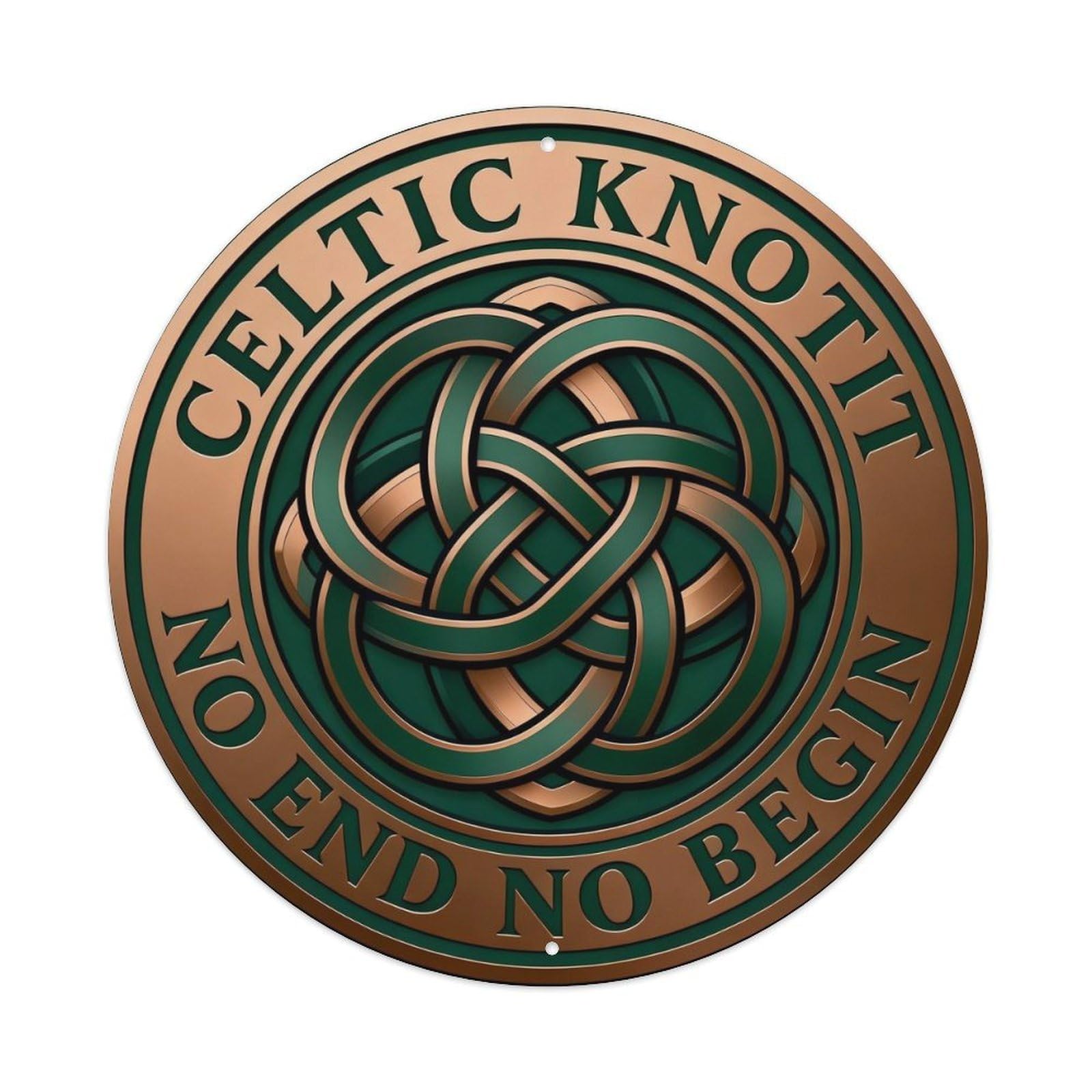 Celtic Knot No End No Begin Metal Tin Sign Plaque