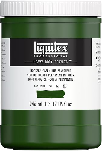 Vista 97 de Liquitex Pintura acrílica profesional de alto espesor, envase de 473 ml, tono carmesí alizarina permanente