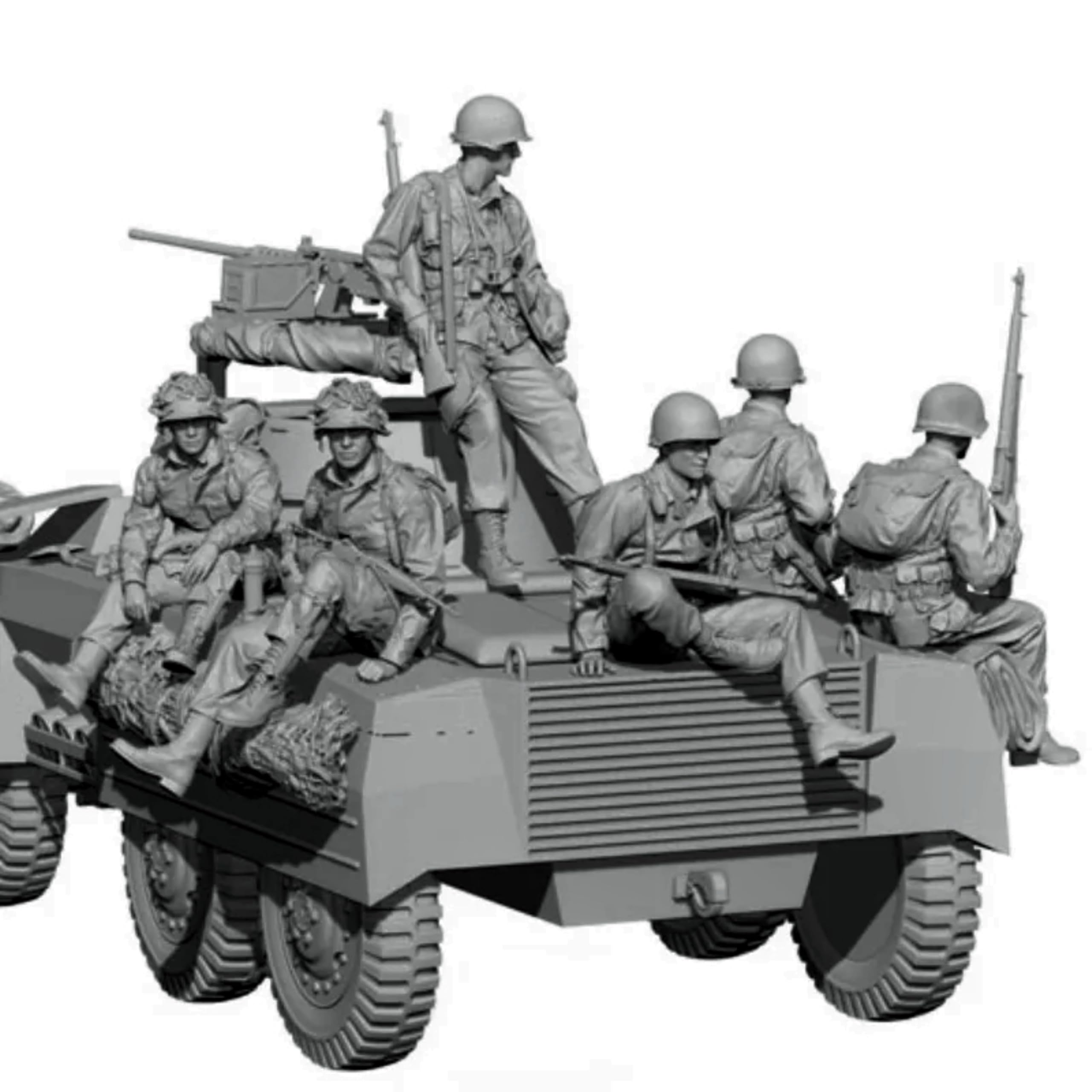 Amazon | 1/35 WWII アメリカ戦車兵レジンモデルキット 未塗装・未組立