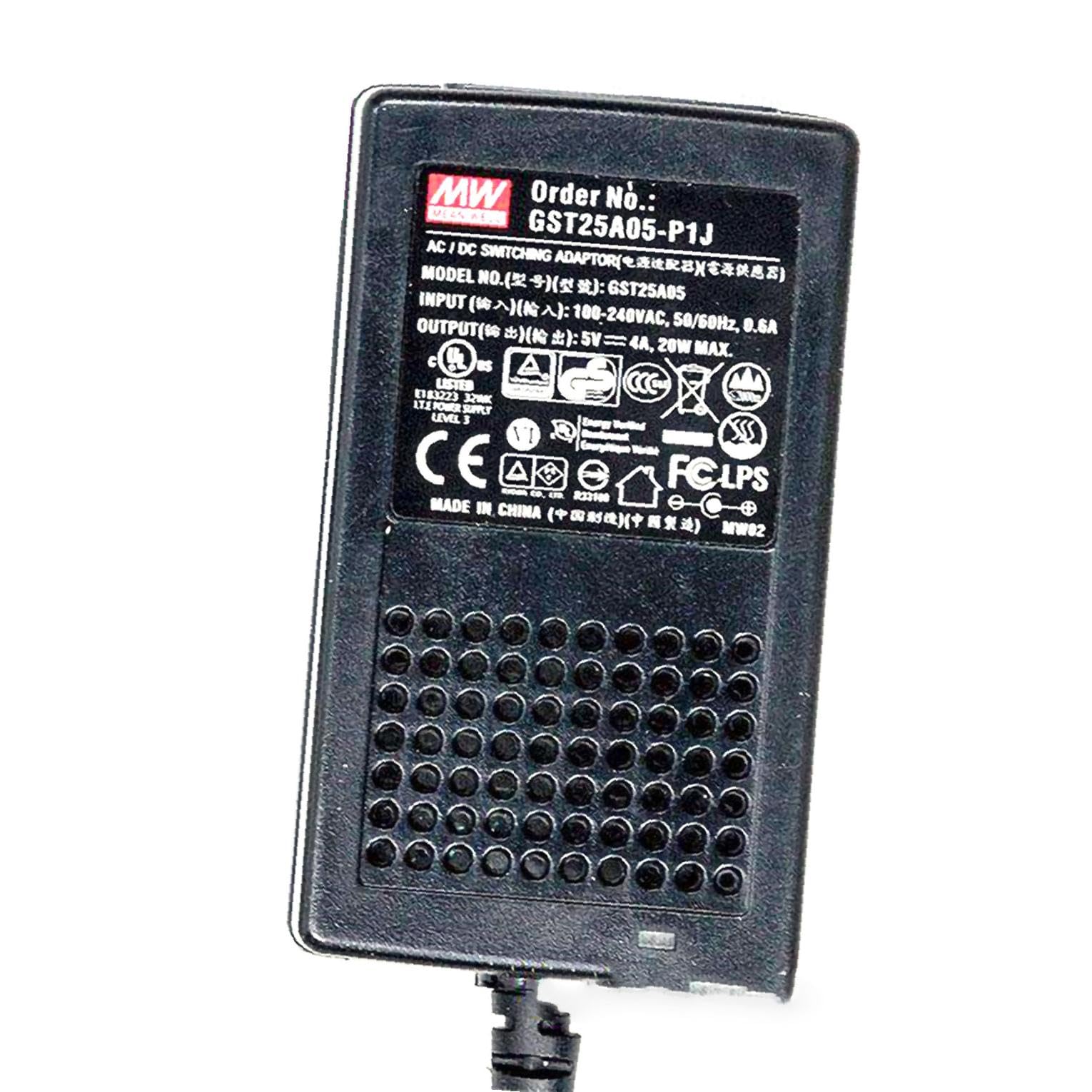 Desktop Industrial Adapter 20W 5V 4A GST25A05-P1J AC-DC SMPS GST25A Series Switching Power Supply