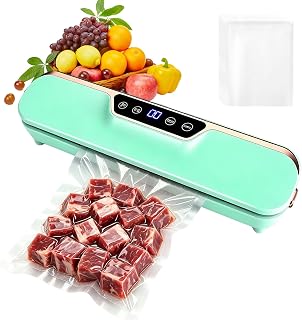 Vacuum Sealing Machine, 4 Modes and Double Welding, 50 Bags | Automatic Dry & Moist Food, Compact & Powerful - Perfect for Sous Vide and Storage