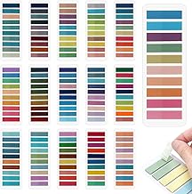 3200 Pieces Sticky Bookmarks, 16 Styles Multi-Coloured Annotation Post it Book, Page Marker Sticker Sticky Notes, Writable Index Sticky Tabs for Home, School, Office