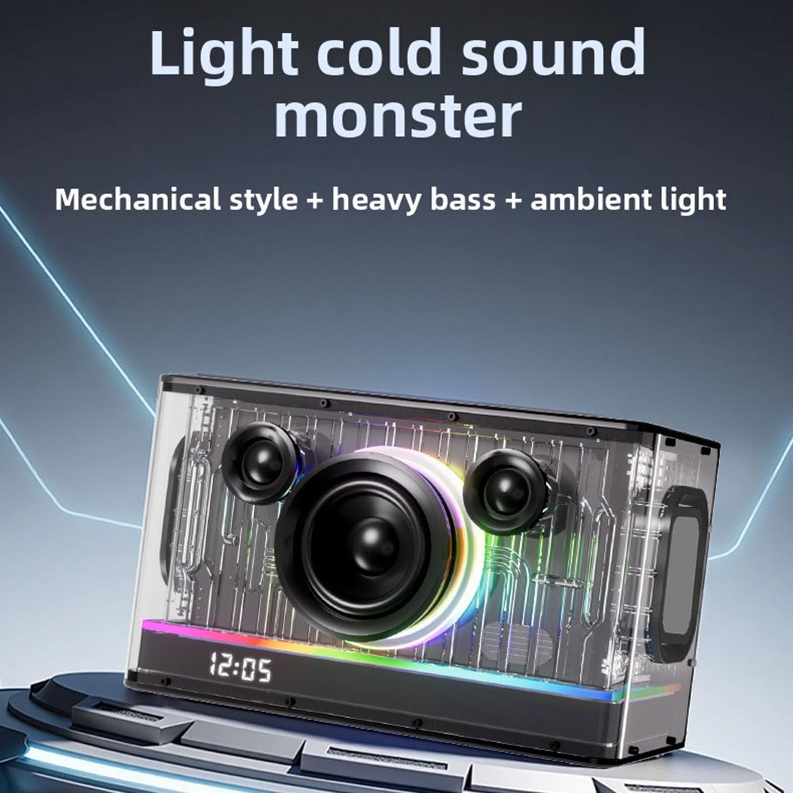 Altoparlante Bluetooth Stereo Wireless Ad Alta Potenza da 45 W con Luci RGB per Feste in Casa e Riunioni All'aperto