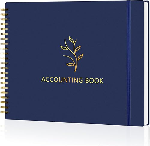 Libro de contabilidad para pequeñas empresas y uso personal, cuaderno de contabilidad horizontal para contabilidad, libro de registro de ingresos y