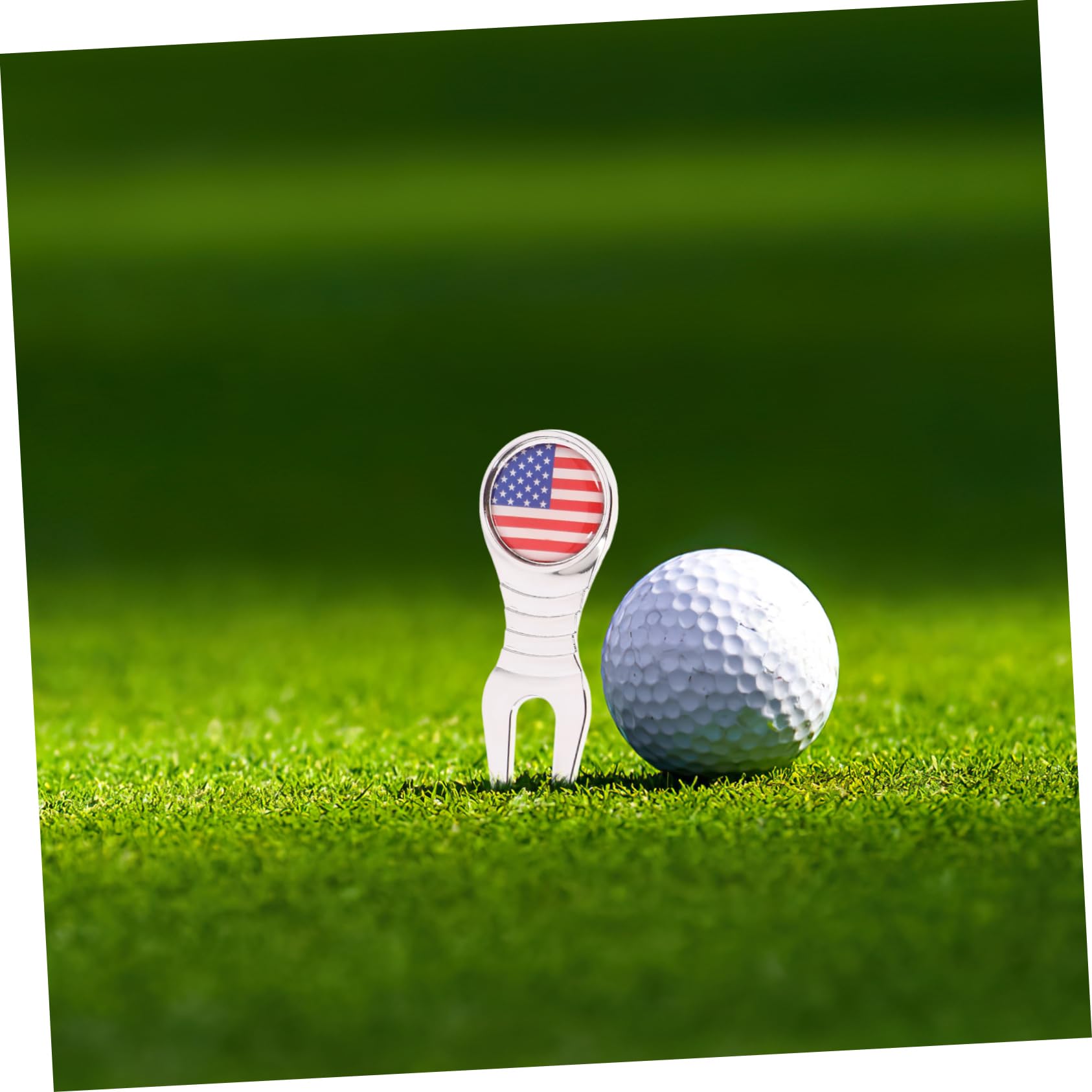 HEMOTON Tragbarem Divot Werkzeug und Dekorativem Ballmarker mit Metall Hutclip Nützliches Golfzubehör für Golfer und Golfgeschenke