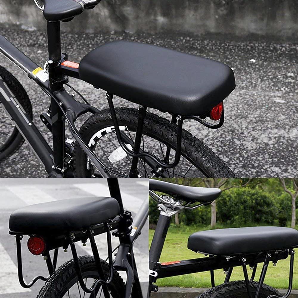 Rear Bike Seat Attachment - Padded Backrest Cushion For Child Passengers On Bicycles
