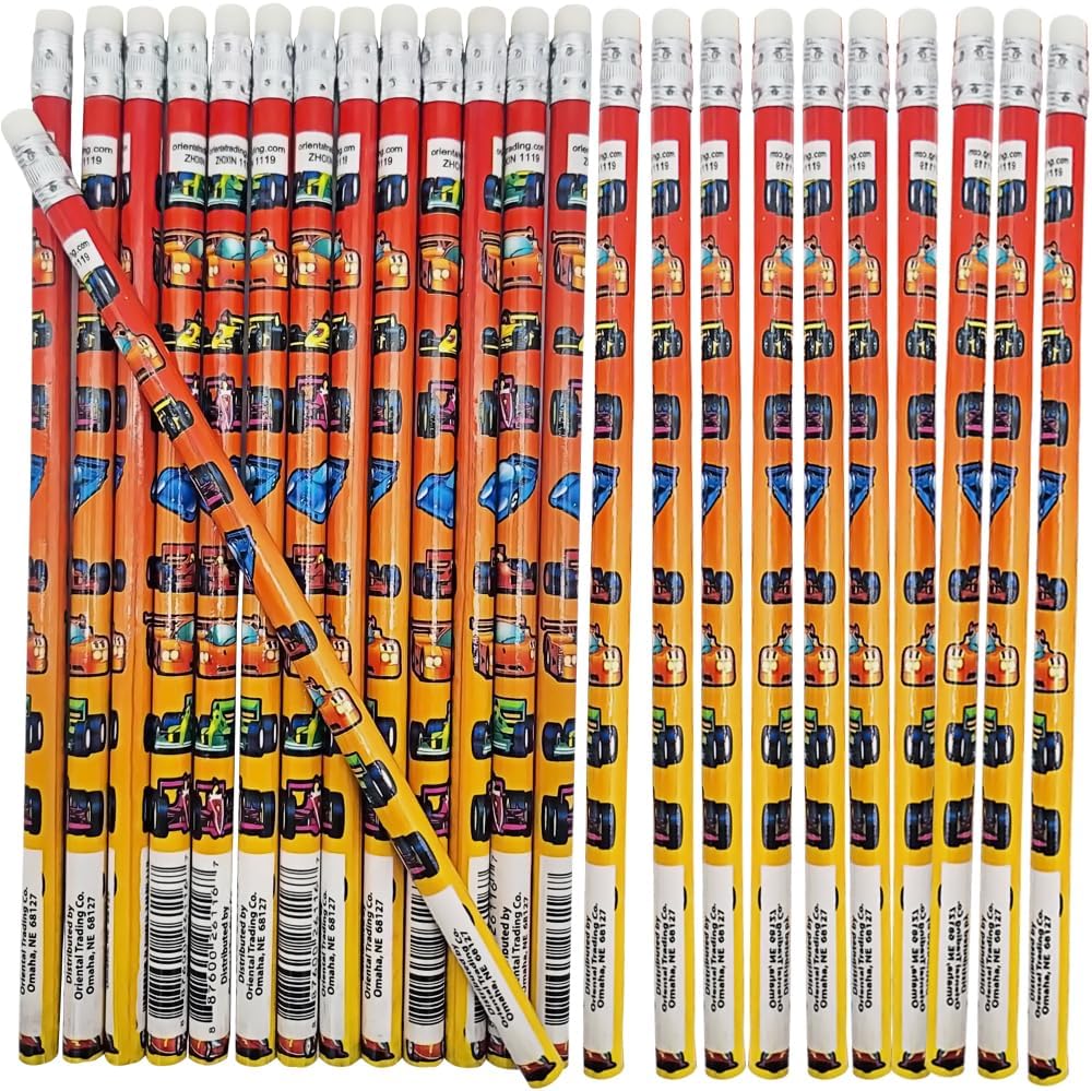 Race Car Pencils - 24 ct