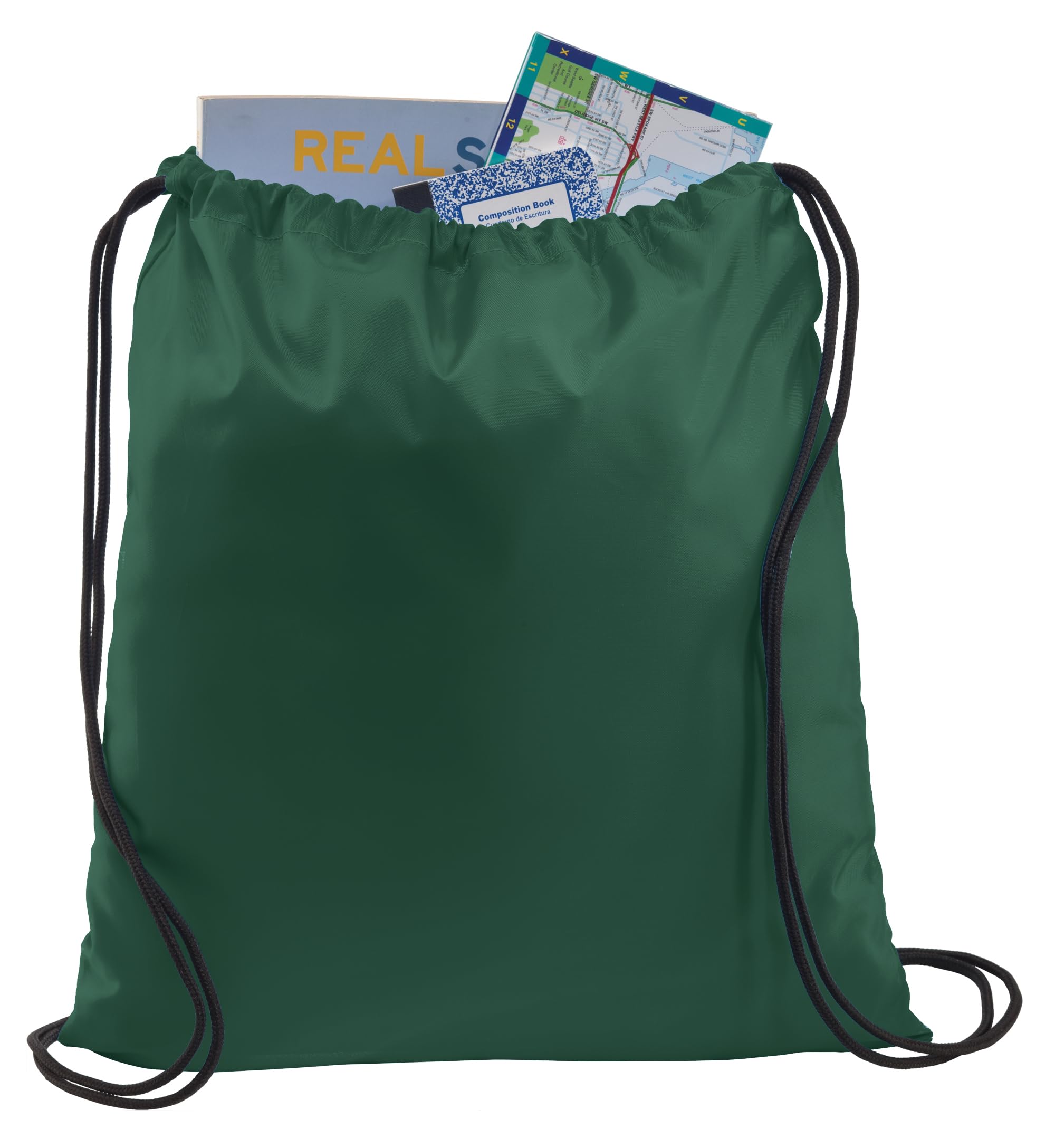 all about me company Pesonalized Drawstring Cinch Bag 16.5in x 14.5in (Forest Green)