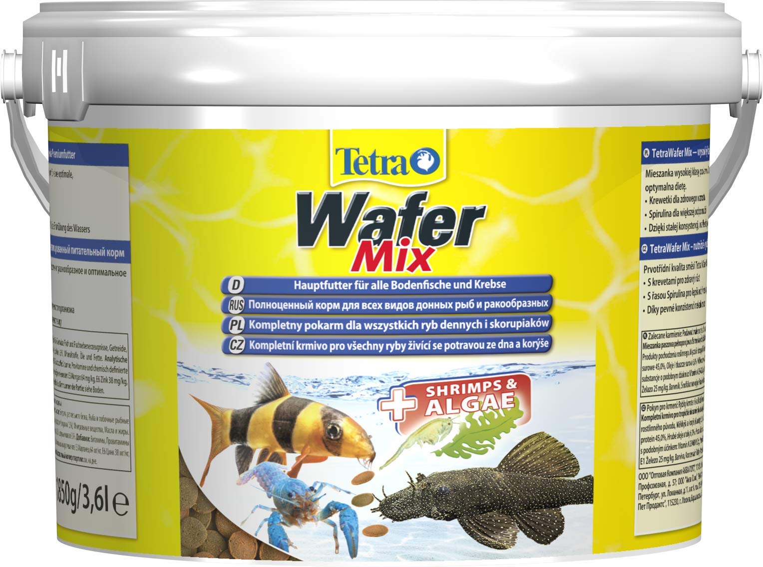 Tetra miscela di cialde, mangime per pesci per tutti i pesci macinati (ad esempio pesce gatto) e granchi