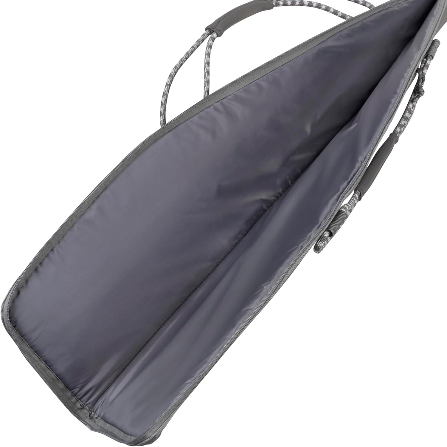 Allen Company Rollins Gun Case – 46" Rifle or 52" Shotgun Lockable Soft Gun Case with Dense Foam Padding, Exterior Gear Pocket, Padded Carry Handle, Gray