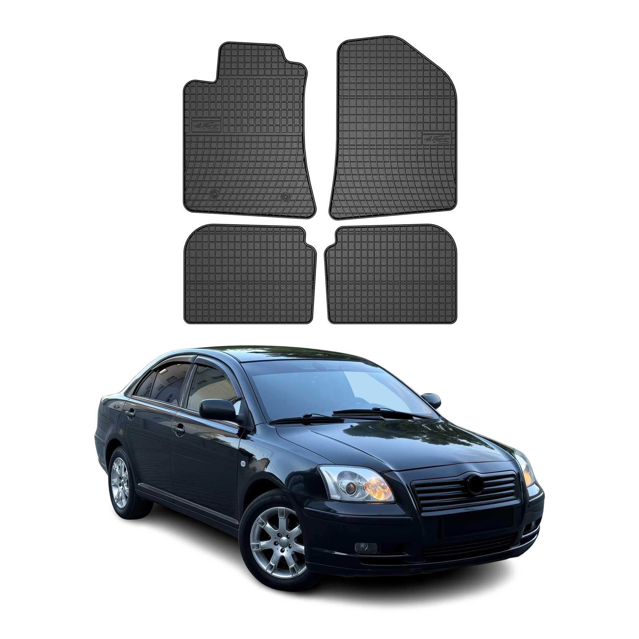 OMAC Fußmatten für Toyota Avensis 2003-2009 Gummi 4tlg Schwarz