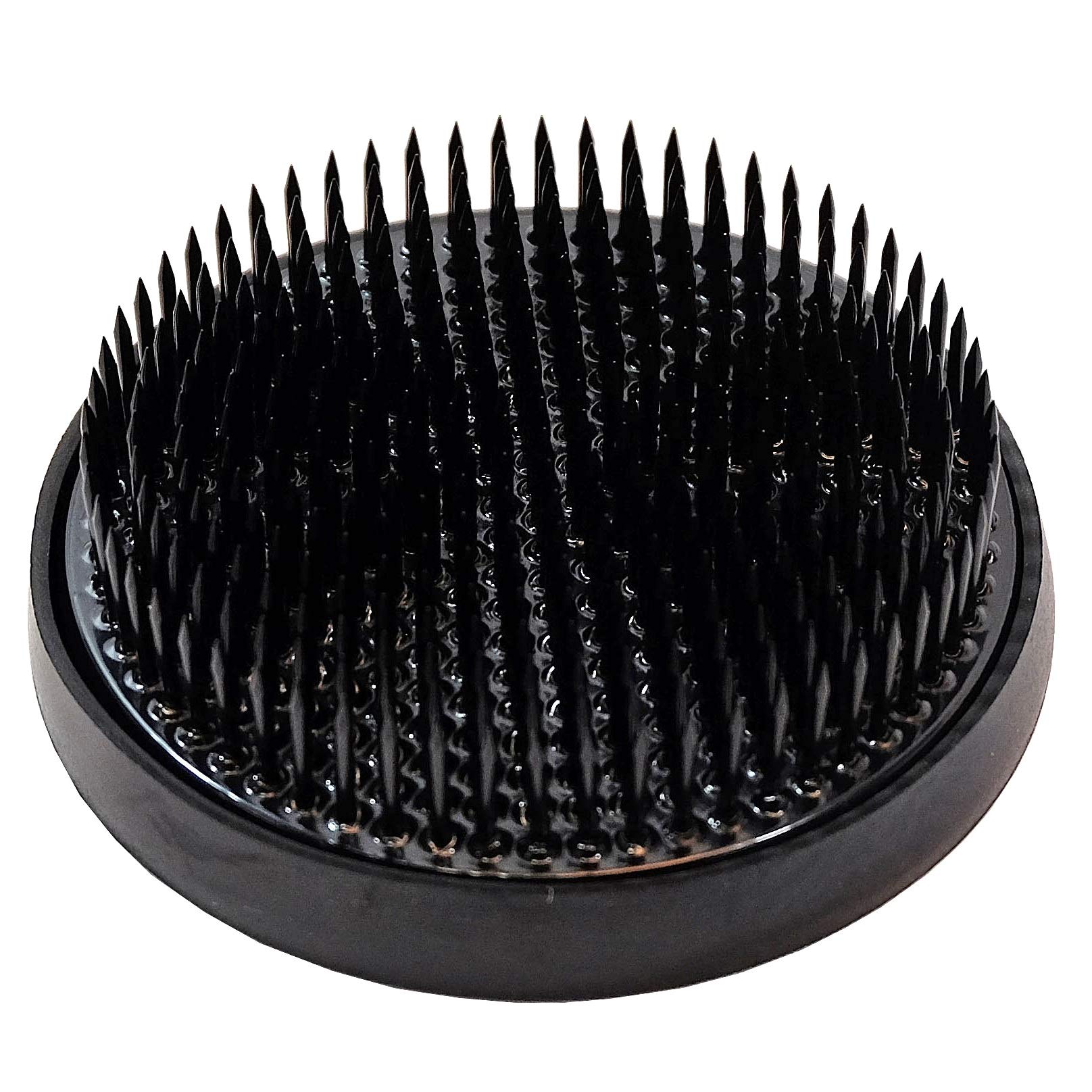 KAKURI Kenzan Flower Frog Mini Round, Japanese Ikebana Flower Arrangement Supplies, Professional Flower Holder Pin Frog, Brass Gold, Made in Japan,