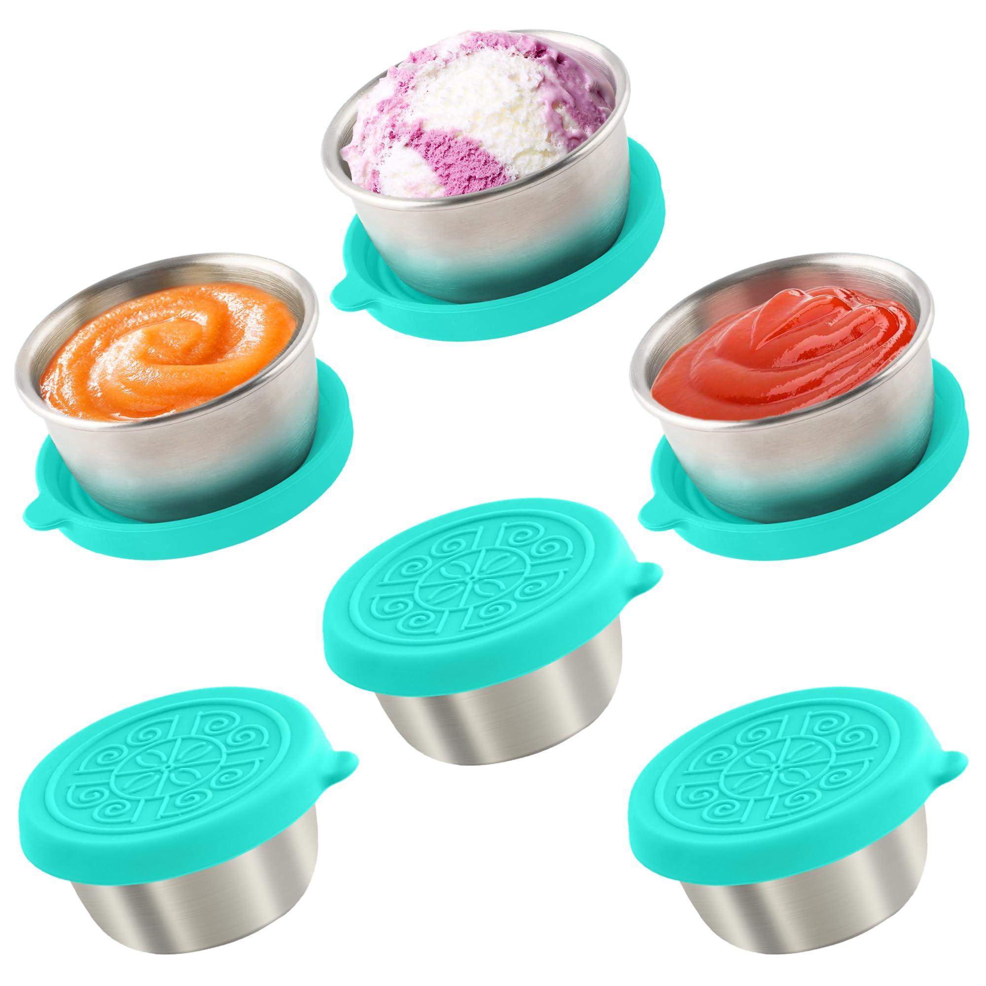 Qukaka Salad Dressing Containers - 6 Pack -23 Qukaka Salad Dressing Containers - 6 Pack -23