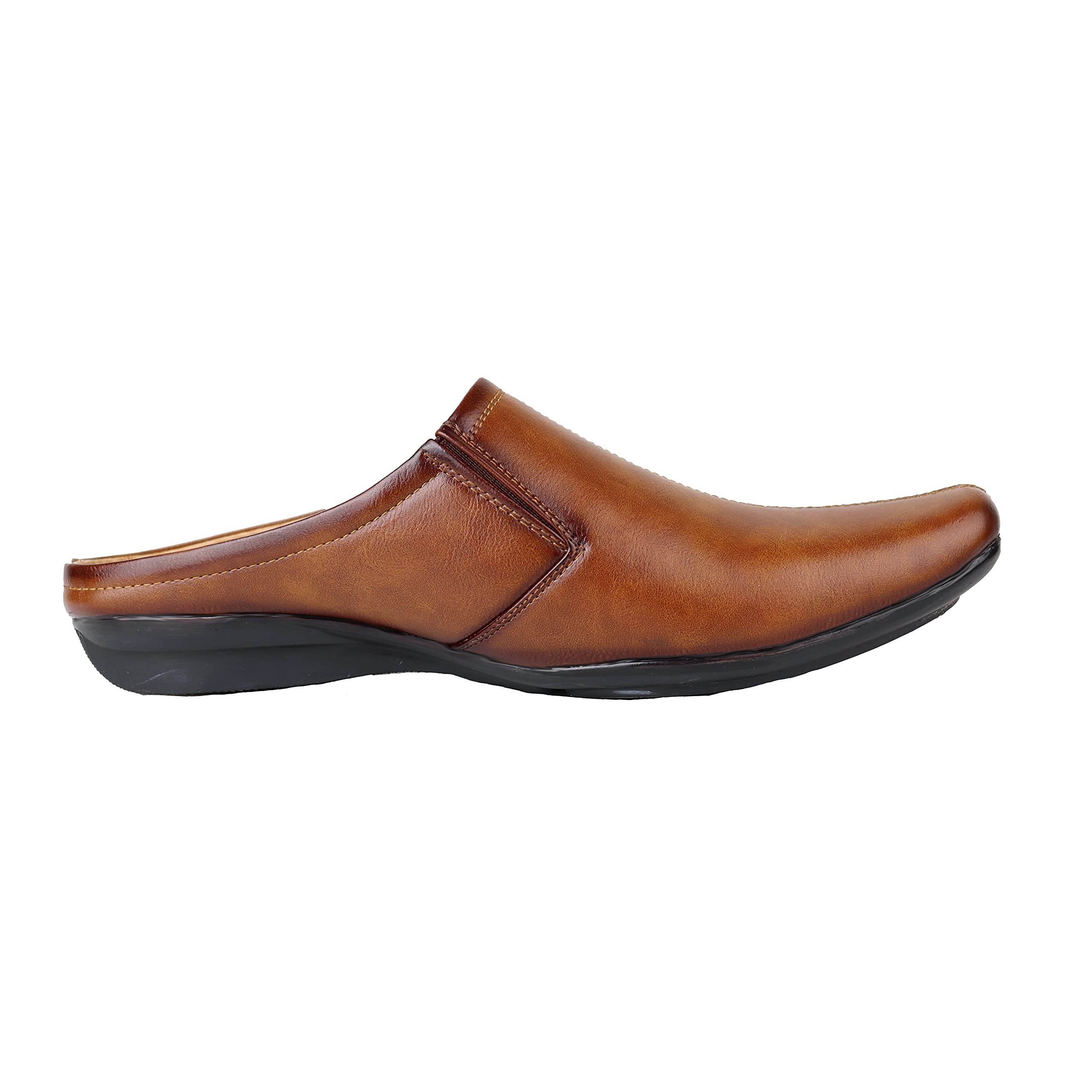 HIKBI Half Formal Shoes/Casual Half Shoes/Back Open for Men (Tan, Numeric_6) (B093WYR8PQ) Amazon Price History, Amazon Price Tracker