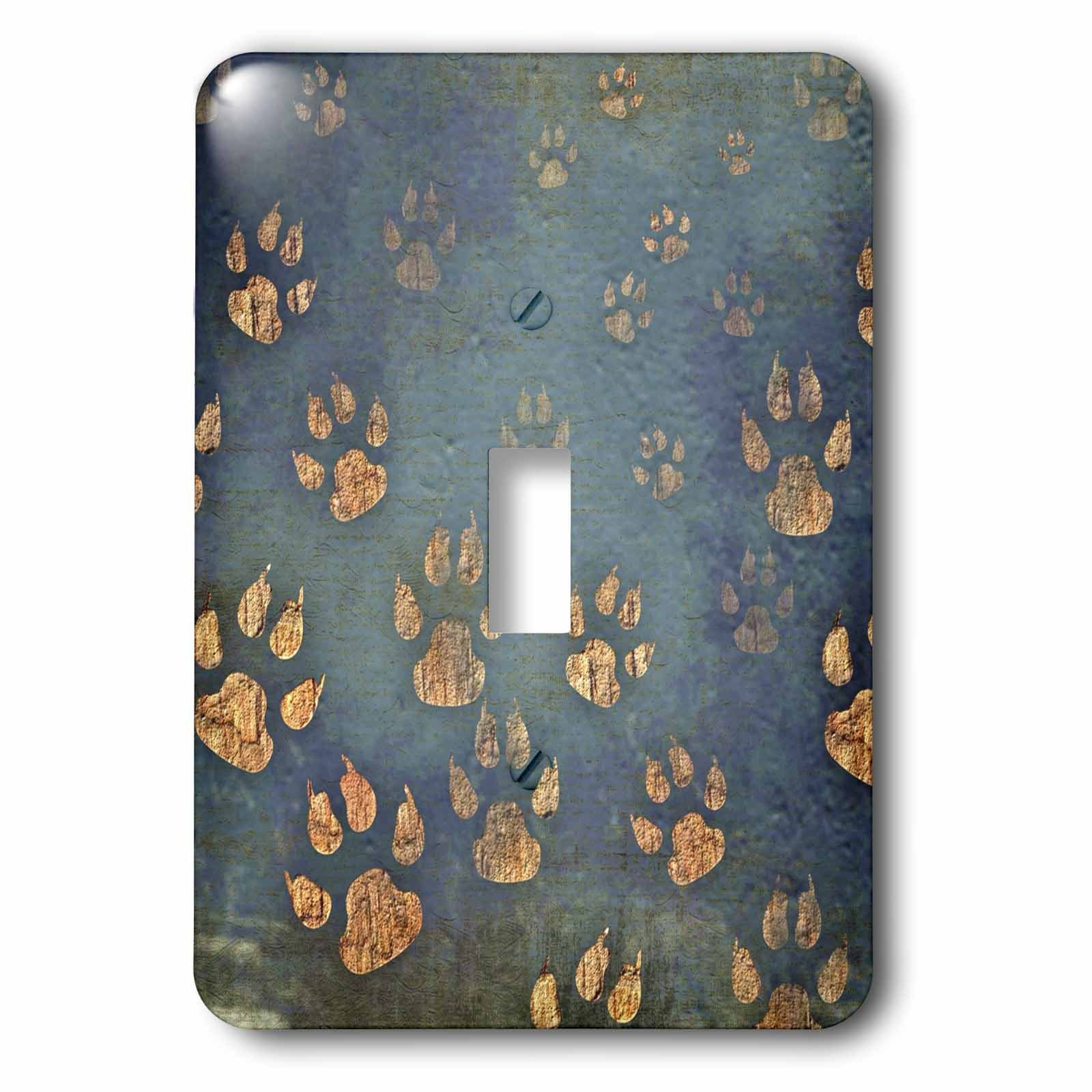 Interrupteur à baïonnette 3dRose LSP_56250_1 motif griffes d'ours dorées pour décoration murale