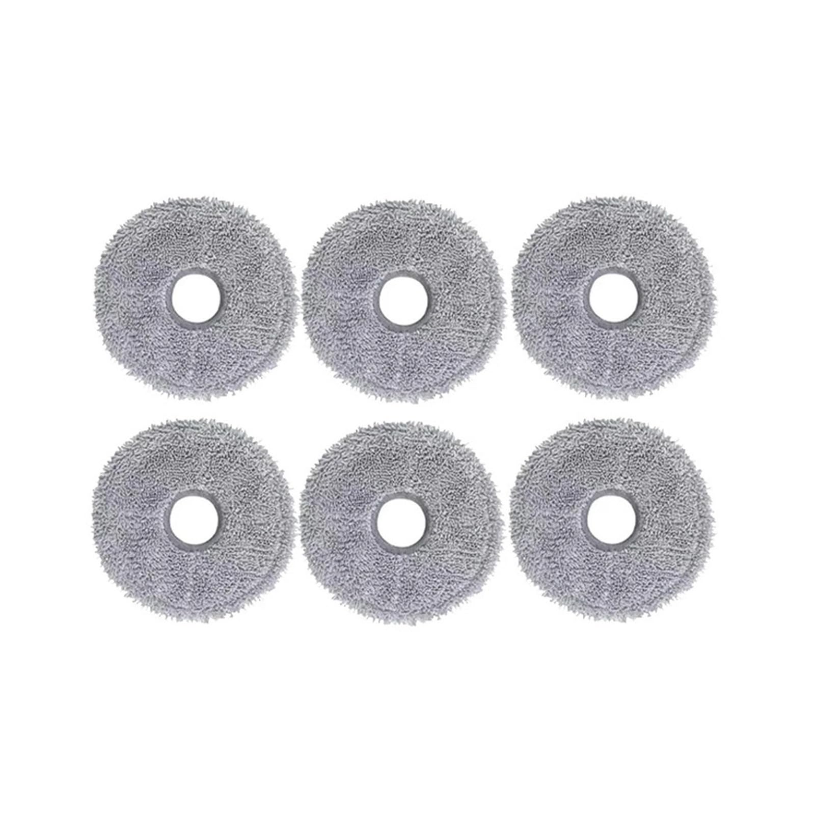 LMRXOFE Vacuum Mop Cloth, Compatible For Dreame, Mova E30 Ultra Trouver E30 Ultra Robot Vacuum Cleaner Replacement Accessory(6pcs)
