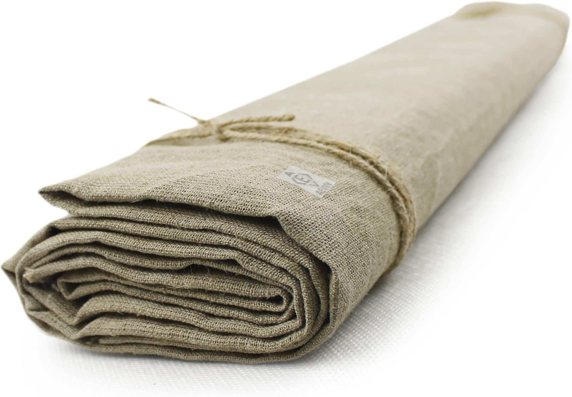 AEVVV Linen Canvas Roll - 69" Wide x 2 Yard Long - Plain Natural Linen Fabric - Unprimed Linen Canvas for Painting - Heavy Duty (28.2 oz) Raw Canvas for Art