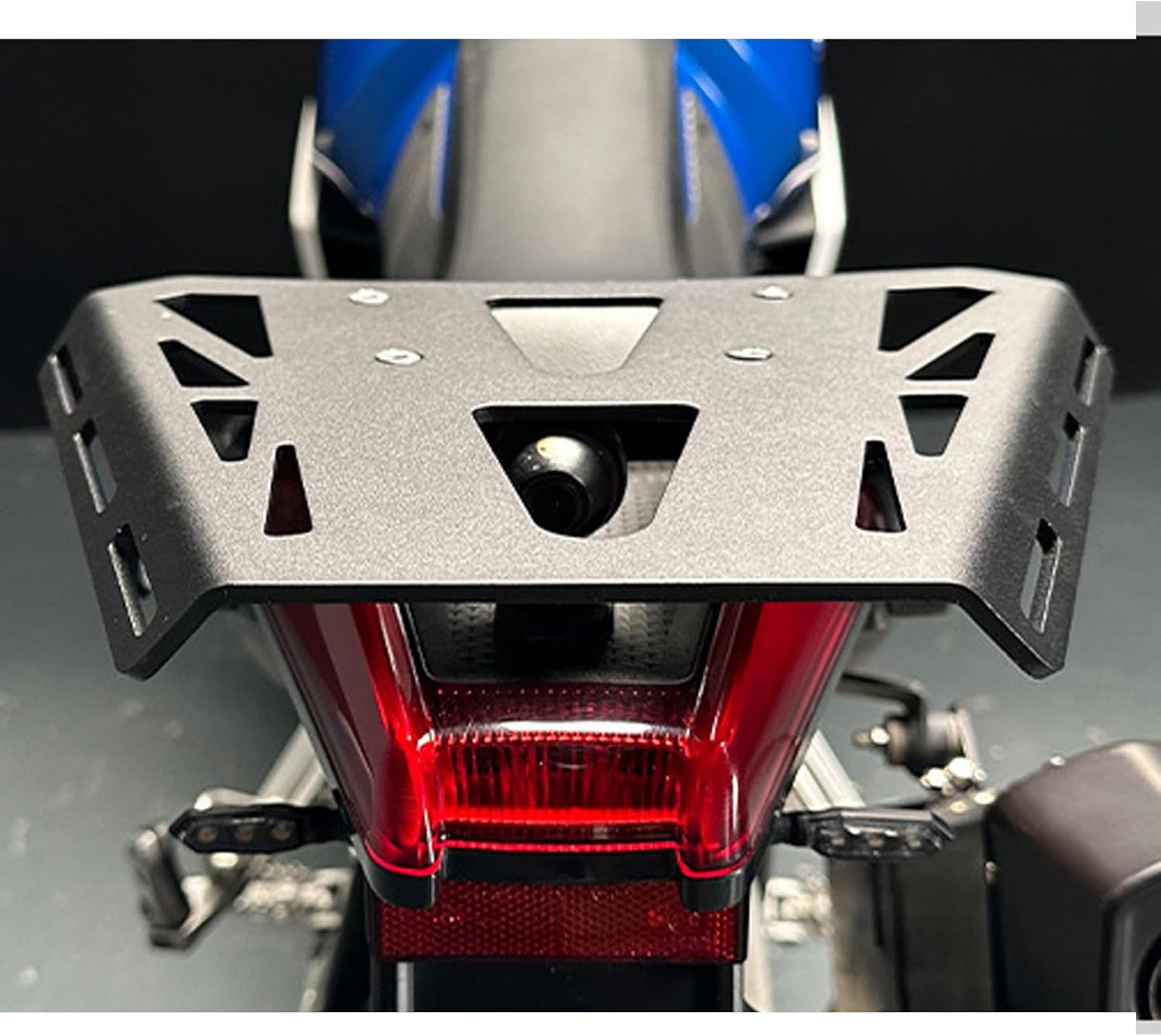 Sturdy Motorcycle Rear Luggage Rack Compatible with Aprilia Tuareg 660 Tuareg660 2021-2024 4mm Alloy Cargo Carrier Top Case Holder Support Bracket Rear Tail Storage Rack Shelf Holder