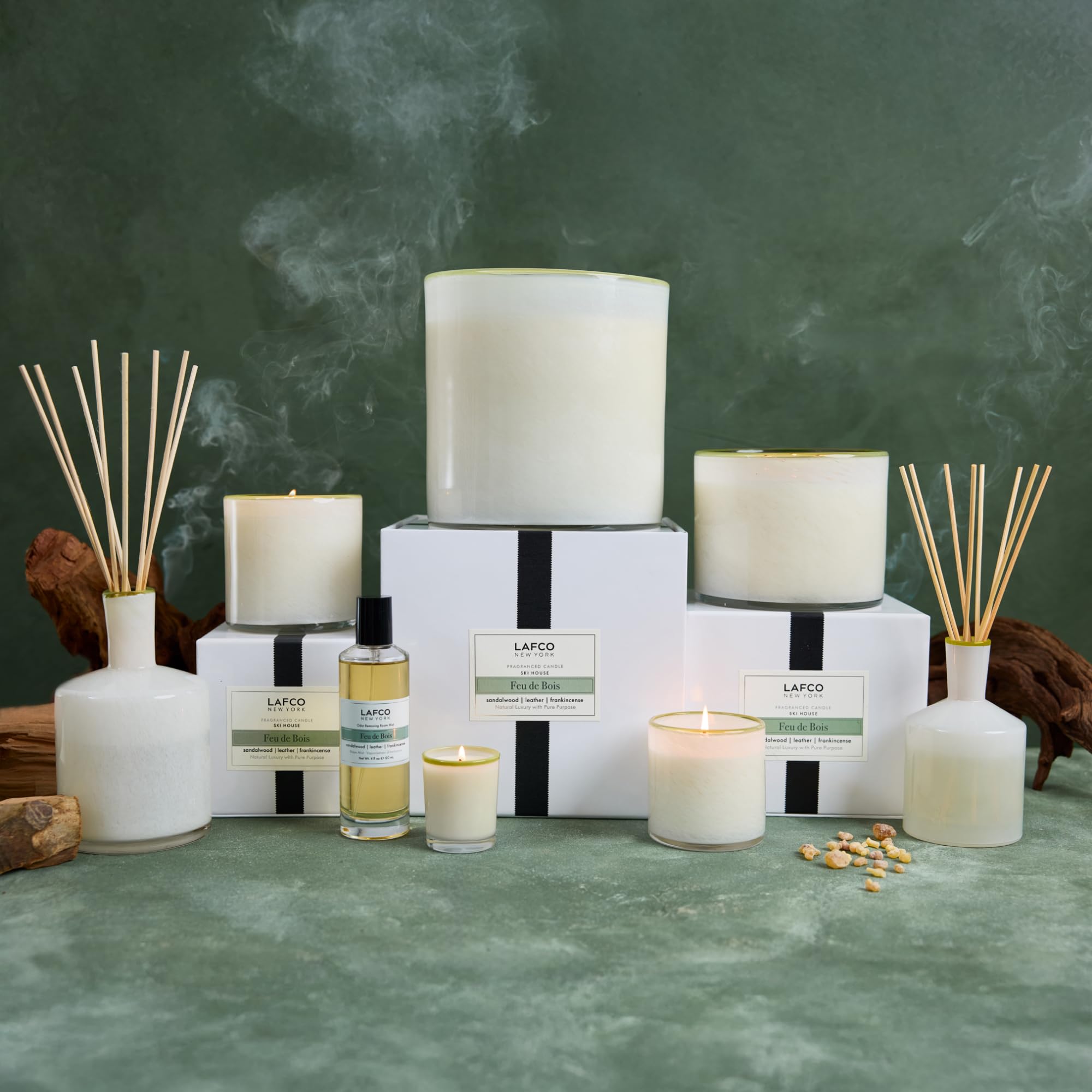 アロマグッズ LAFCO NEW YORK HOUSE &  Amazon.com: LAFCO New York Signature Reed Diffuser, Feu de Bois