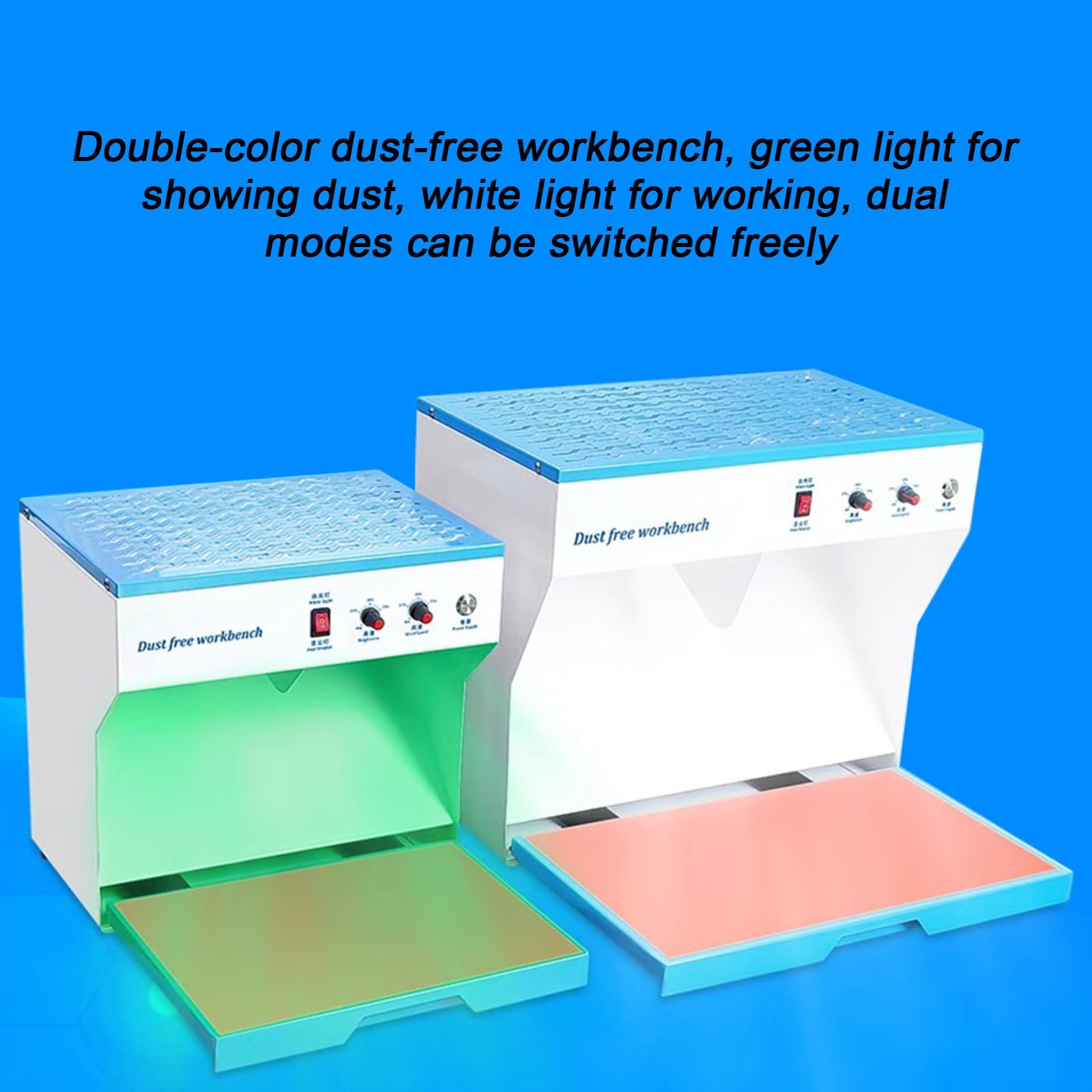 Vertikale Laminar Flow Hood, Clean Bench mit 10 einstellbaren Windgeschwindigkeiten, ideal für Reinraumarbeiten und Handy-Reparatur, verbesserte Luftzirkulation und Kontaminationskontrolle