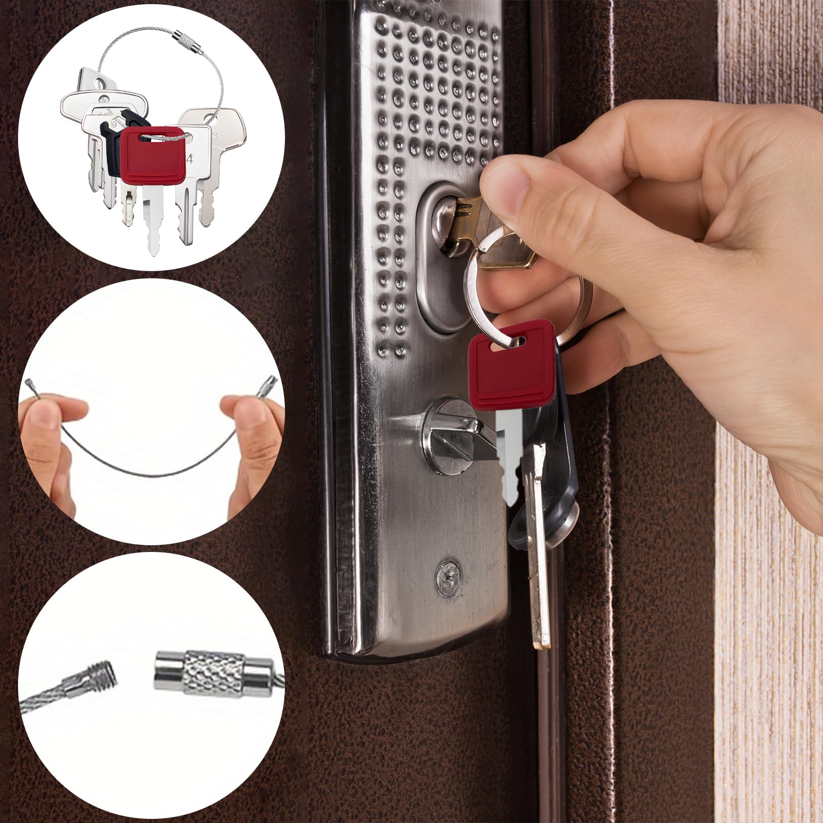 12 Pcs Construction Ignition Key Set Universal Ignition Key Set for ...